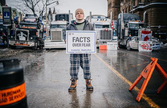 Canada Truck Drivers Protest