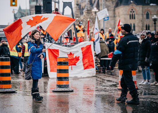 Canada Truck Drivers Protest