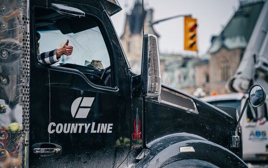 Canada Truck Drivers Protest
