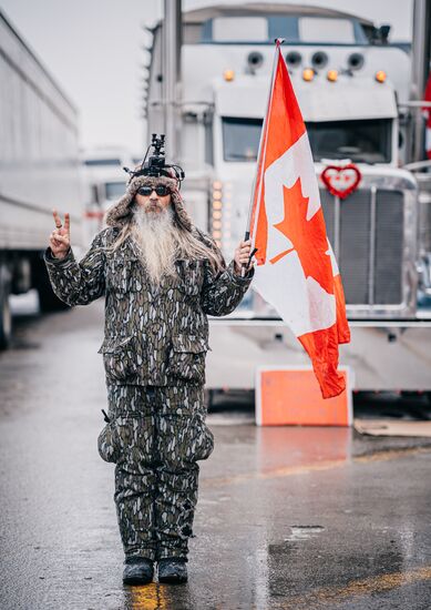 Canada Truck Drivers Protest