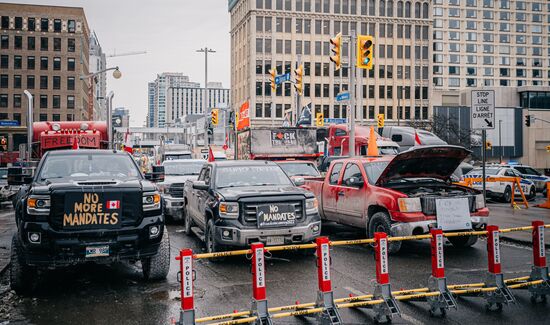 Canada Truck Drivers Protest