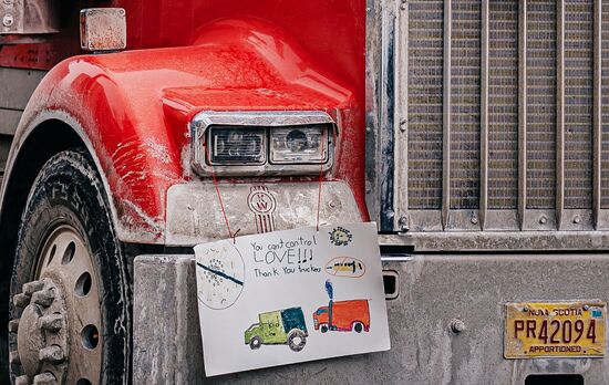Canada Truck Drivers Protest