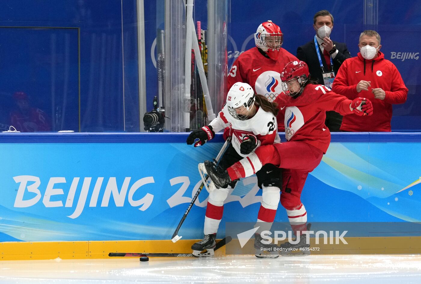 China Olympics 2022 Ice Hockey Women ROC - Switzerland