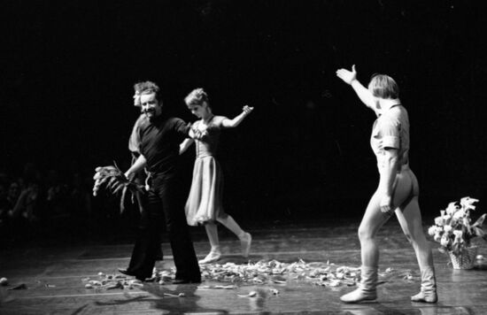 Maurice Bejart's 20th Century Ballet company performs in Moscow