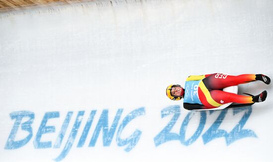China Olympics 2022 Luge Women Training