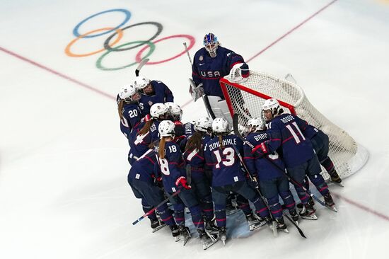 China Olympics 2022 Ice Hockey Women US - ROC