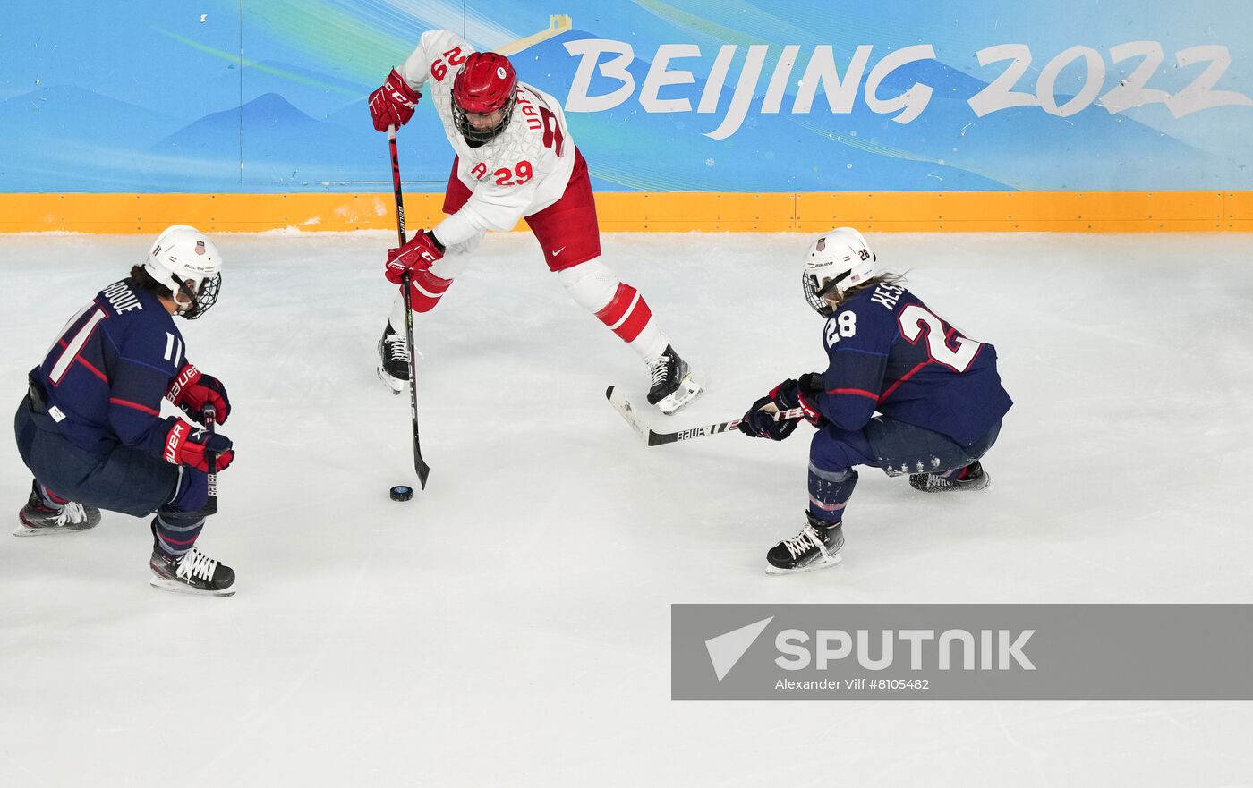 China Olympics 2022 Ice Hockey Women US - ROC