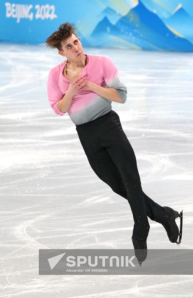 Canada's Roman Sadovsky performs in the figure skating team men's free skating event during the Beijing 2022 Winter Olympic Games at Capital Indoor Stadium in Beijing, China. Location: China, Beijing. Author: Alexander Vilf/Sputnik. China Olympics 2022 Figure Skating Team Event