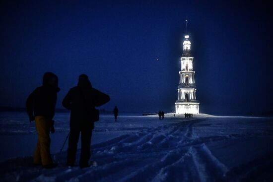 Russia Kalyazin Bell Tower Restoration
