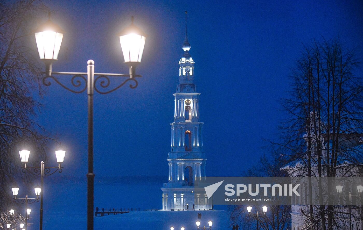 Russia Kalyazin Bell Tower Restoration