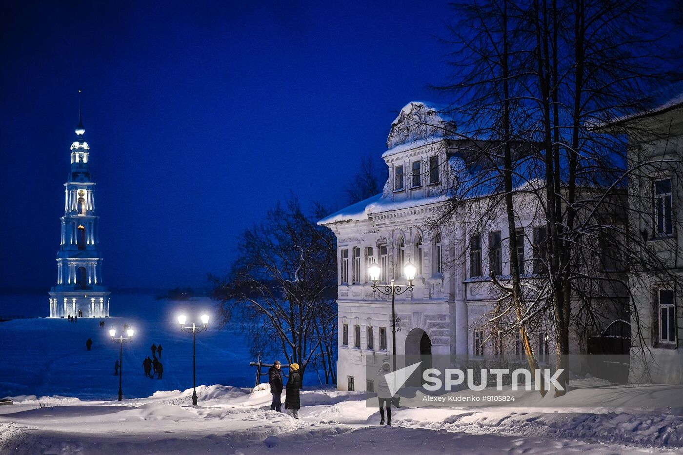 Russia Kalyazin Bell Tower Restoration