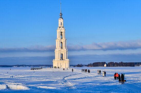 Russia Kalyazin Bell Tower Restoration