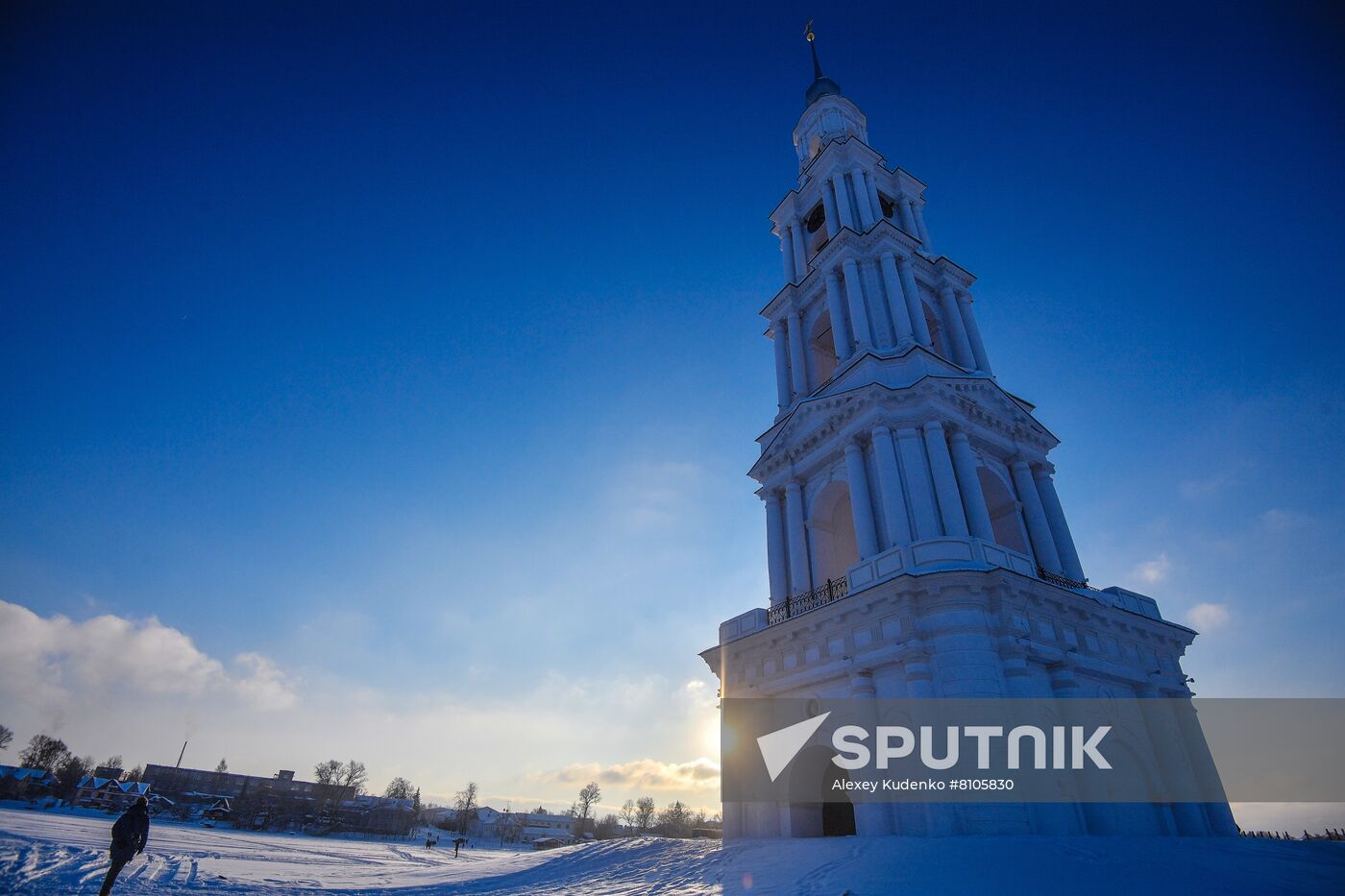 Russia Kalyazin Bell Tower Restoration