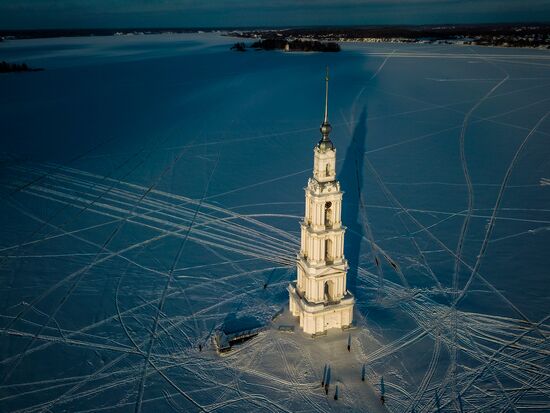 Russia Kalyazin Bell Tower Restoration
