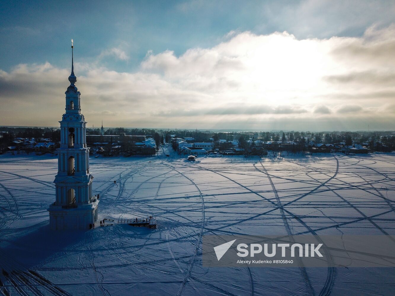 Russia Kalyazin Bell Tower Restoration