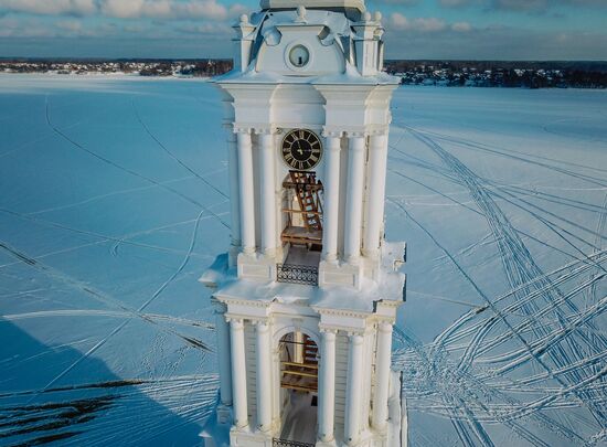 Russia Kalyazin Bell Tower Restoration