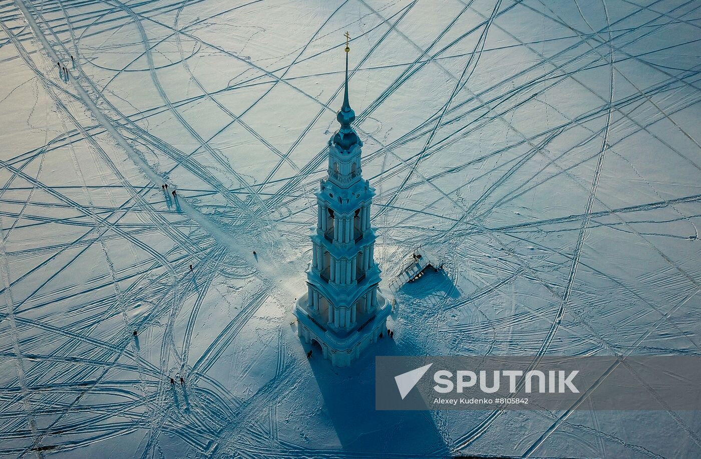 Russia Kalyazin Bell Tower Restoration