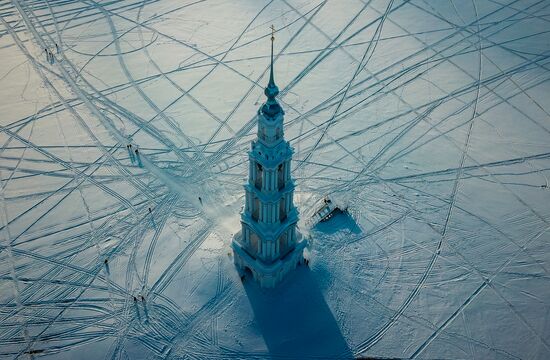 Russia Kalyazin Bell Tower Restoration