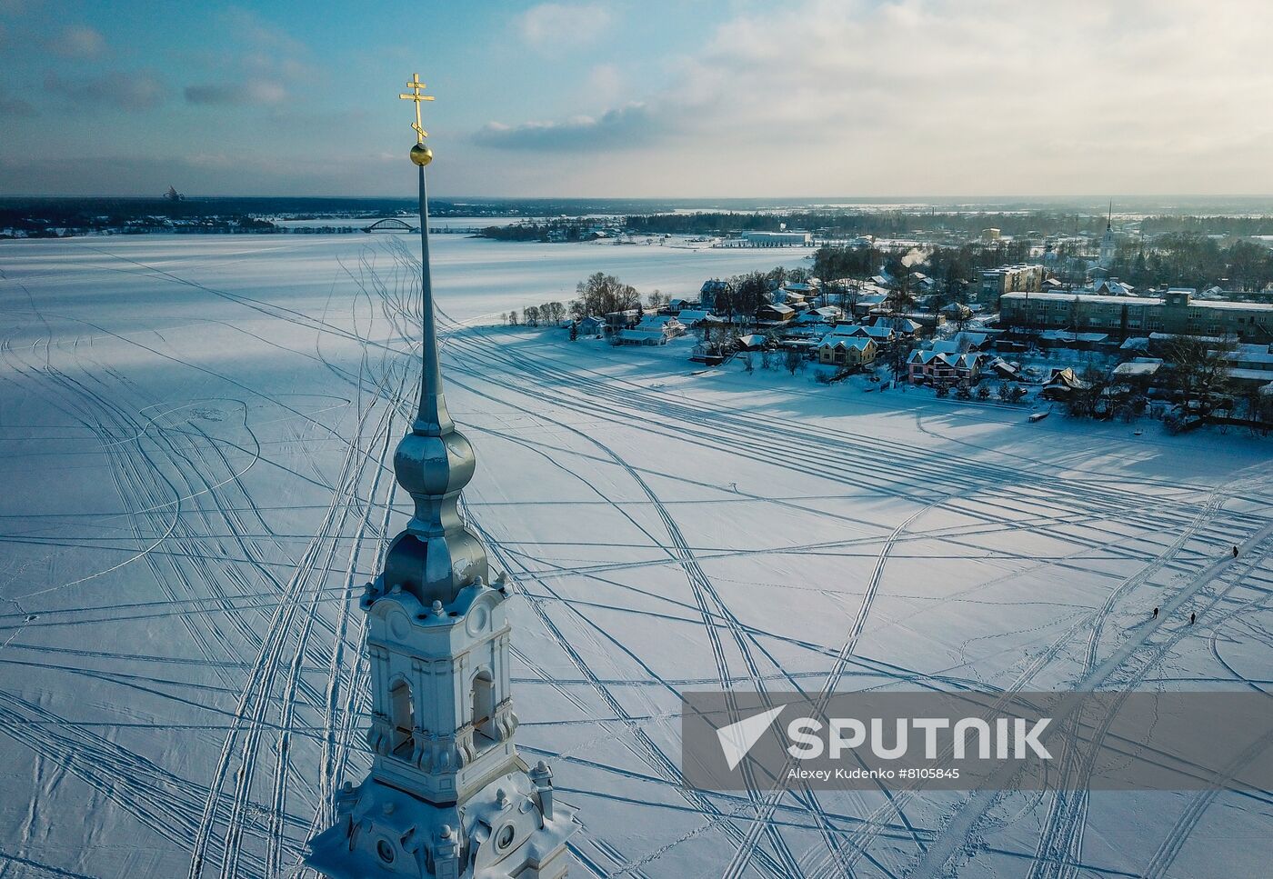 Russia Kalyazin Bell Tower Restoration