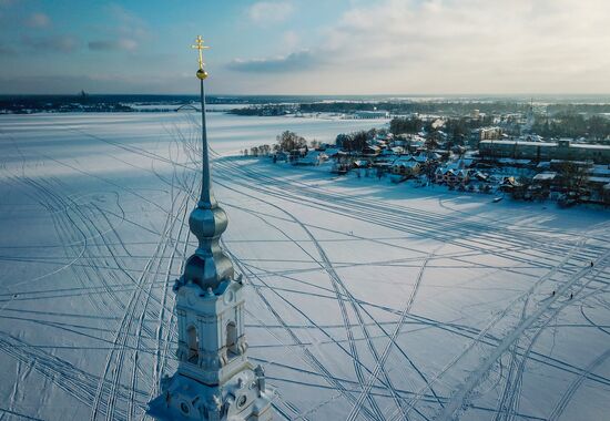 Russia Kalyazin Bell Tower Restoration