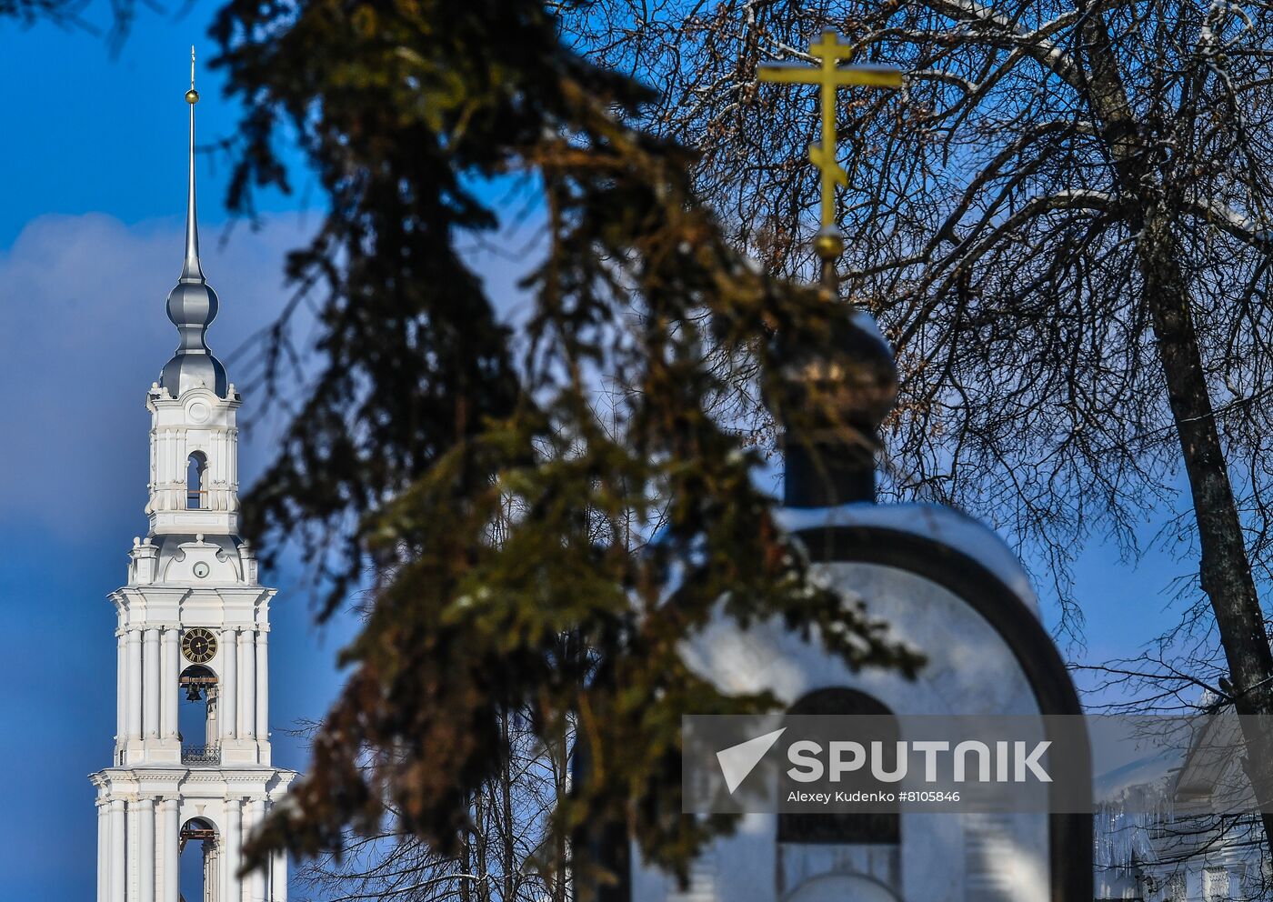 Russia Kalyazin Bell Tower Restoration