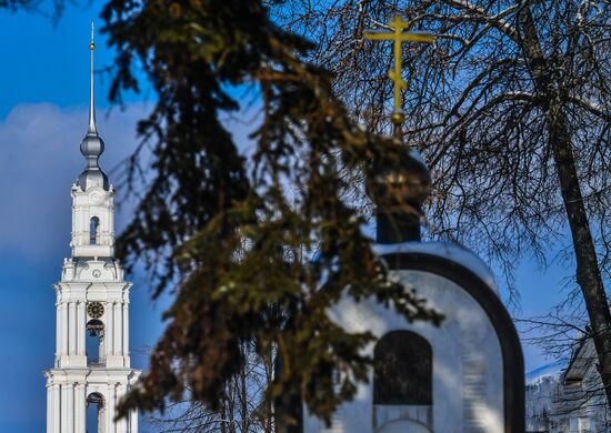 Russia Kalyazin Bell Tower Restoration