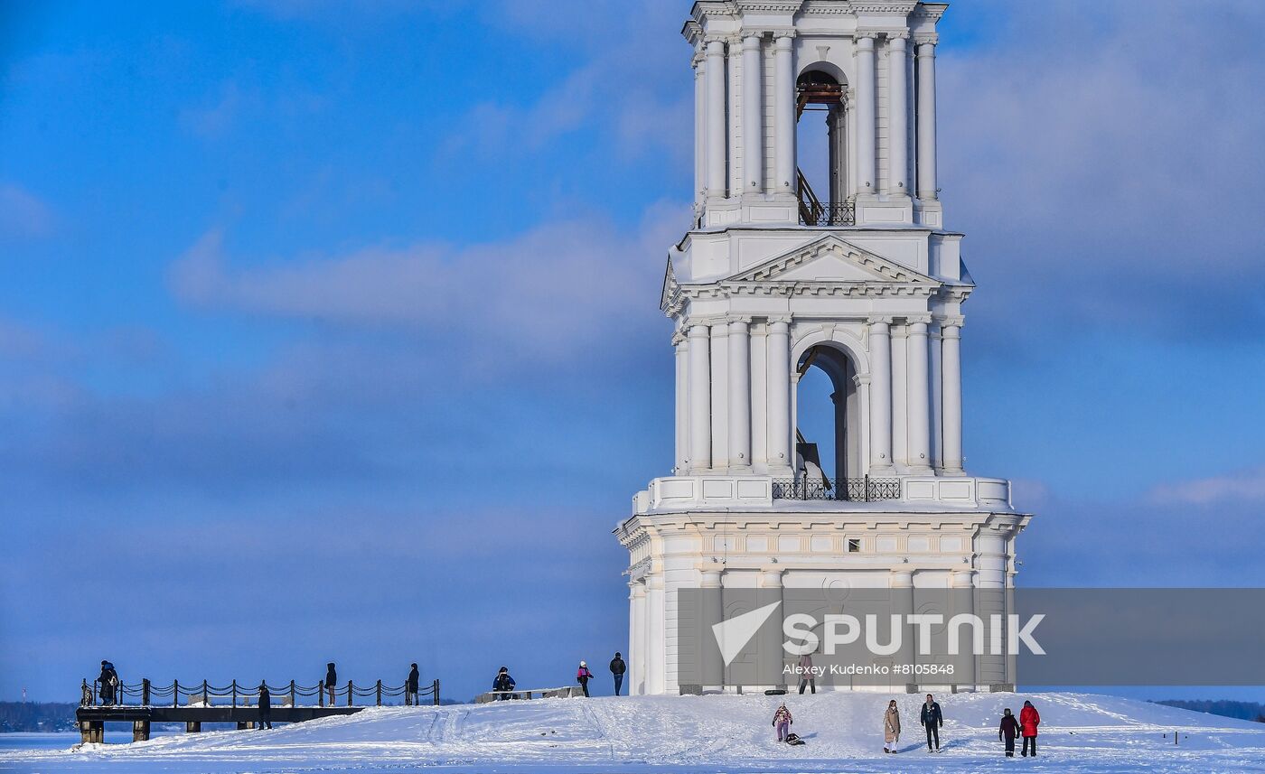 Russia Kalyazin Bell Tower Restoration