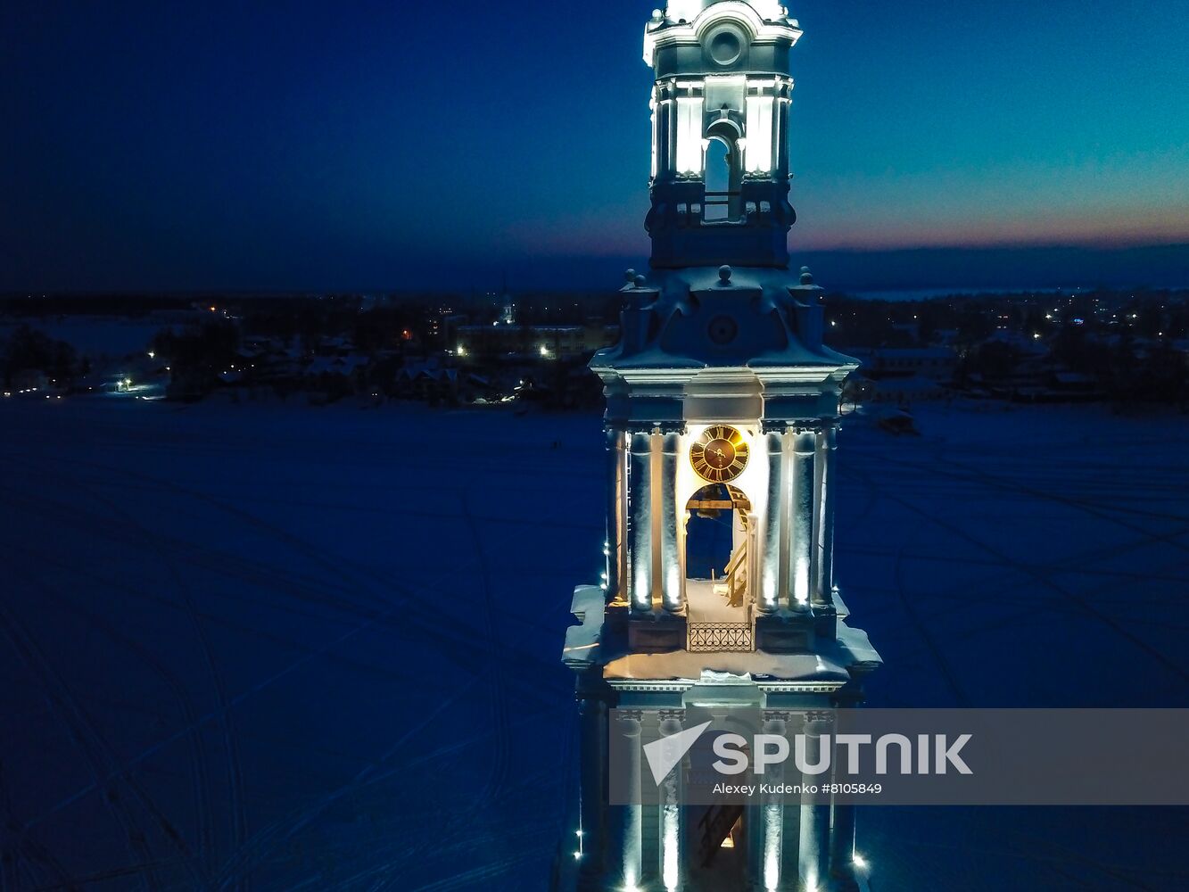 Russia Kalyazin Bell Tower Restoration