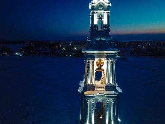 Russia Kalyazin Bell Tower Restoration