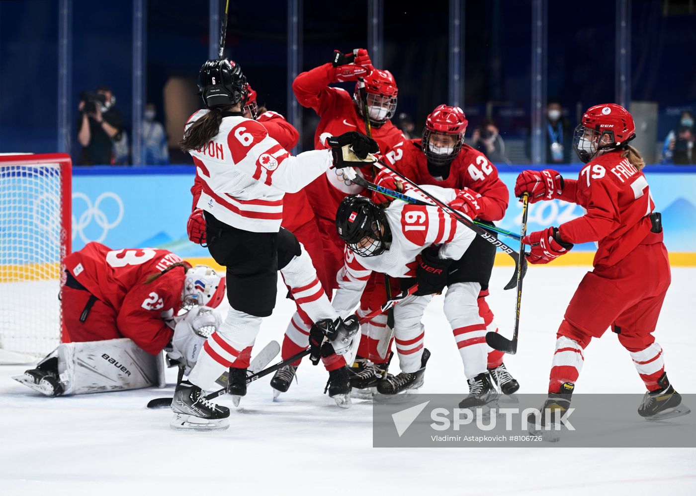 China Olympics 2022 Ice Hockey Women ROC - Canada