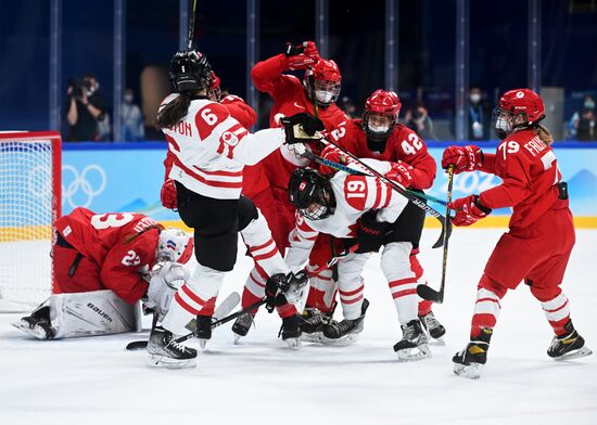 China Olympics 2022 Ice Hockey Women ROC - Canada