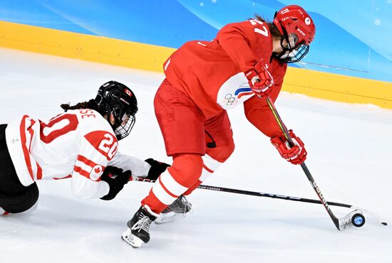 China Olympics 2022 Ice Hockey Women ROC - Canada