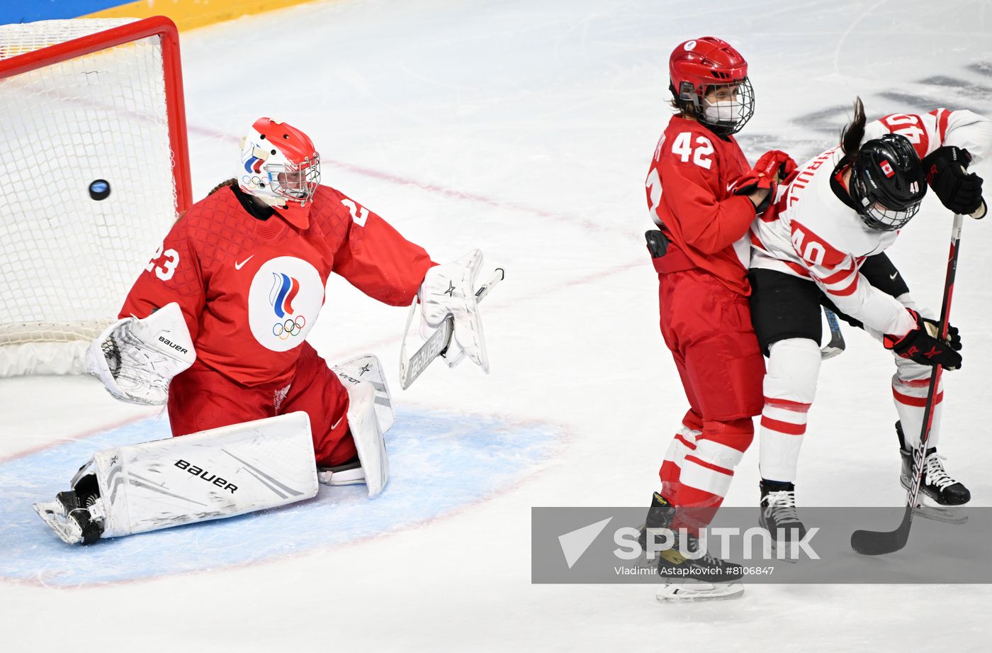 China Olympics 2022 Ice Hockey Women ROC - Canada
