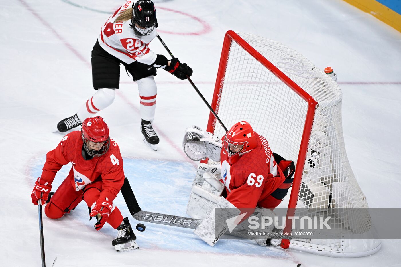 China Olympics 2022 Ice Hockey Women ROC - Canada