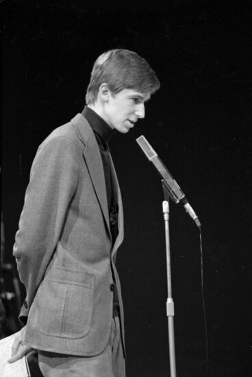 Soviet author, comedian and television host Andrei Knyshev