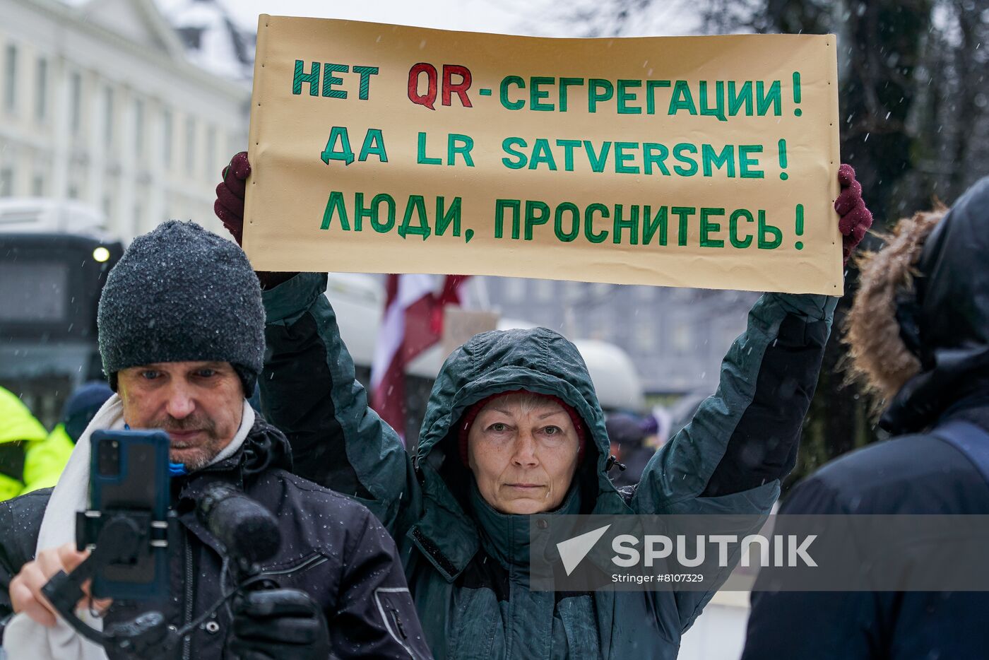 Latvia Coronavirus Restrictions Protests