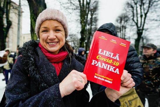 Latvia Coronavirus Restrictions Protests