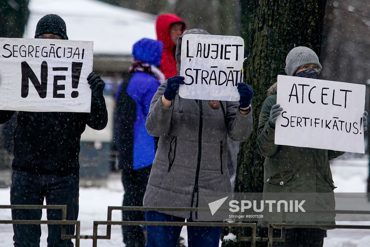 Latvia Coronavirus Restrictions Protests