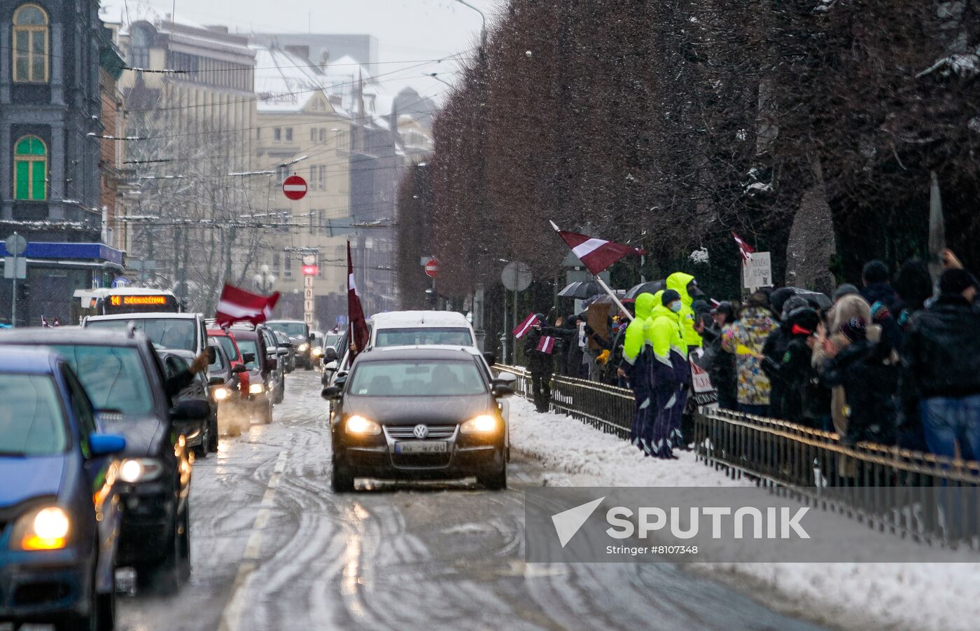 Latvia Coronavirus Restrictions Protests