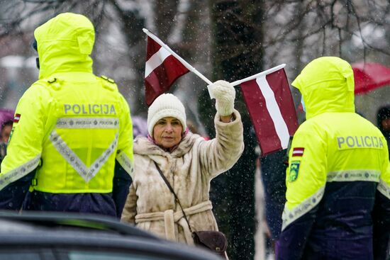 Latvia Coronavirus Restrictions Protests