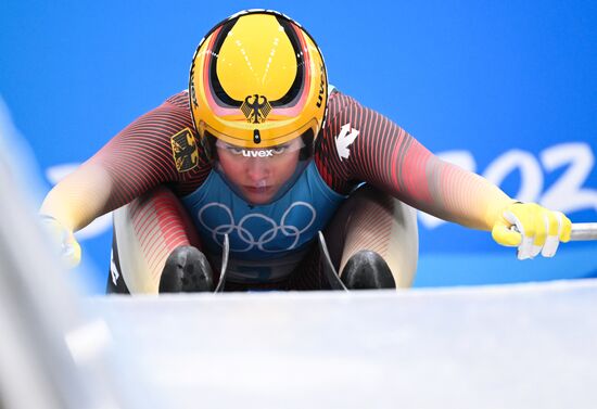 China Olympics 2022 Luge Women