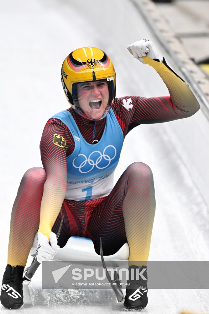 China Olympics 2022 Luge Women