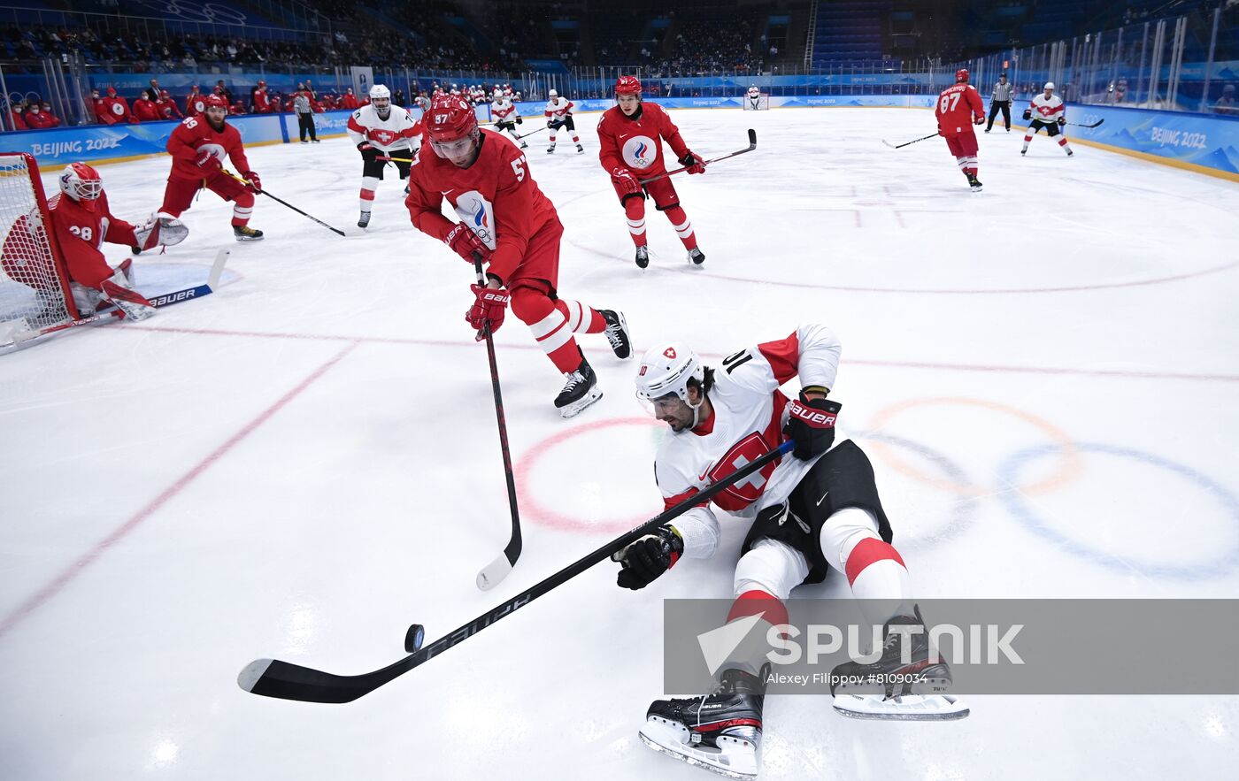 China Olympics 2022 Ice Hockey Men ROC - Switzerland