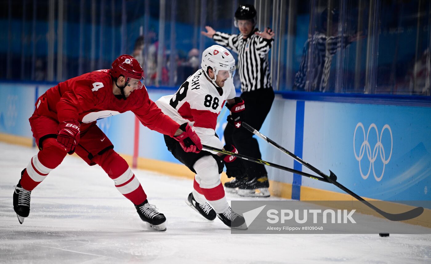 China Olympics 2022 Ice Hockey Men ROC - Switzerland