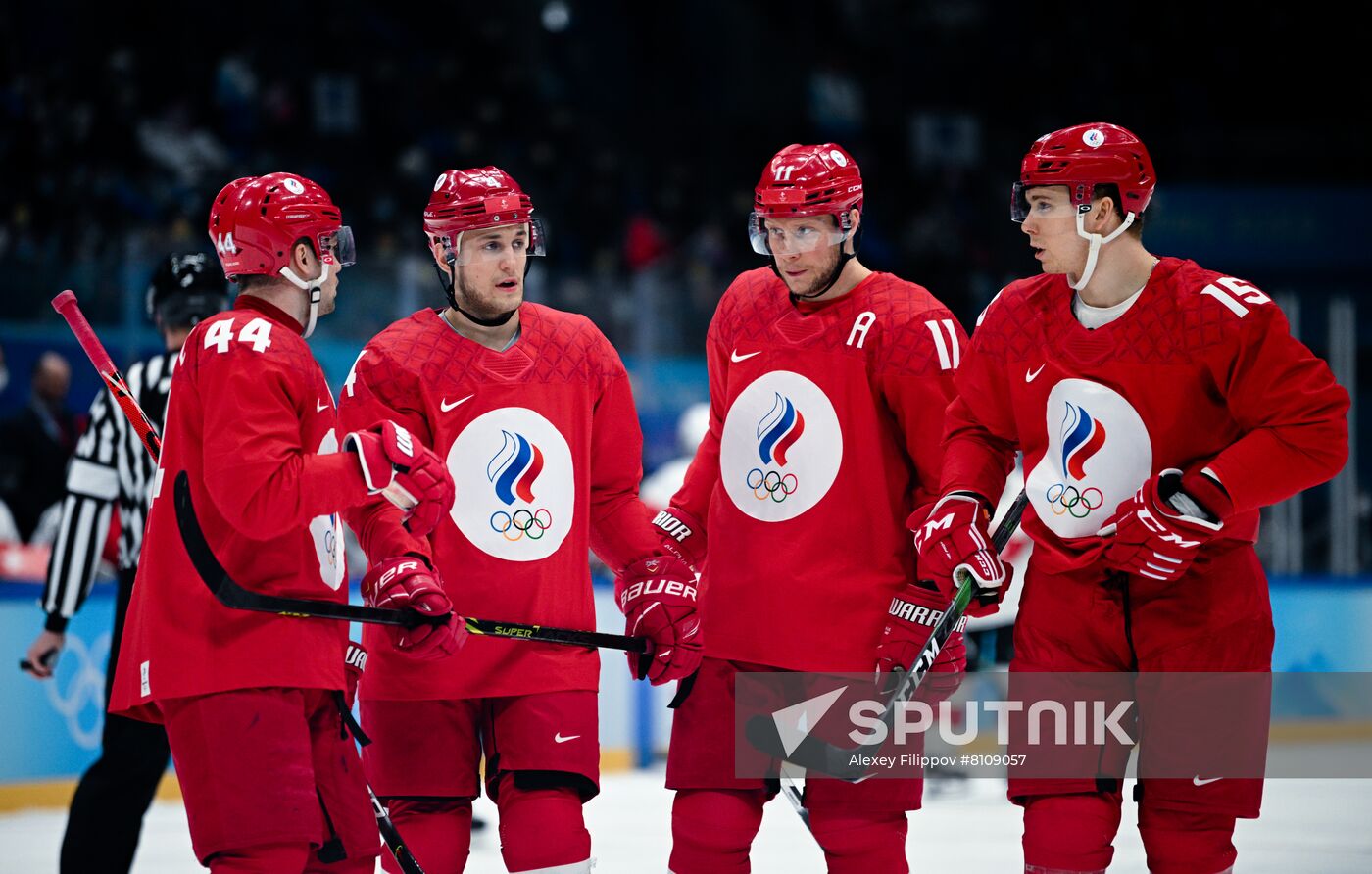 China Olympics 2022 Ice Hockey Men ROC - Switzerland