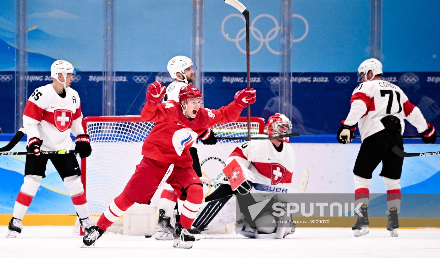 China Olympics 2022 Ice Hockey Men ROC - Switzerland