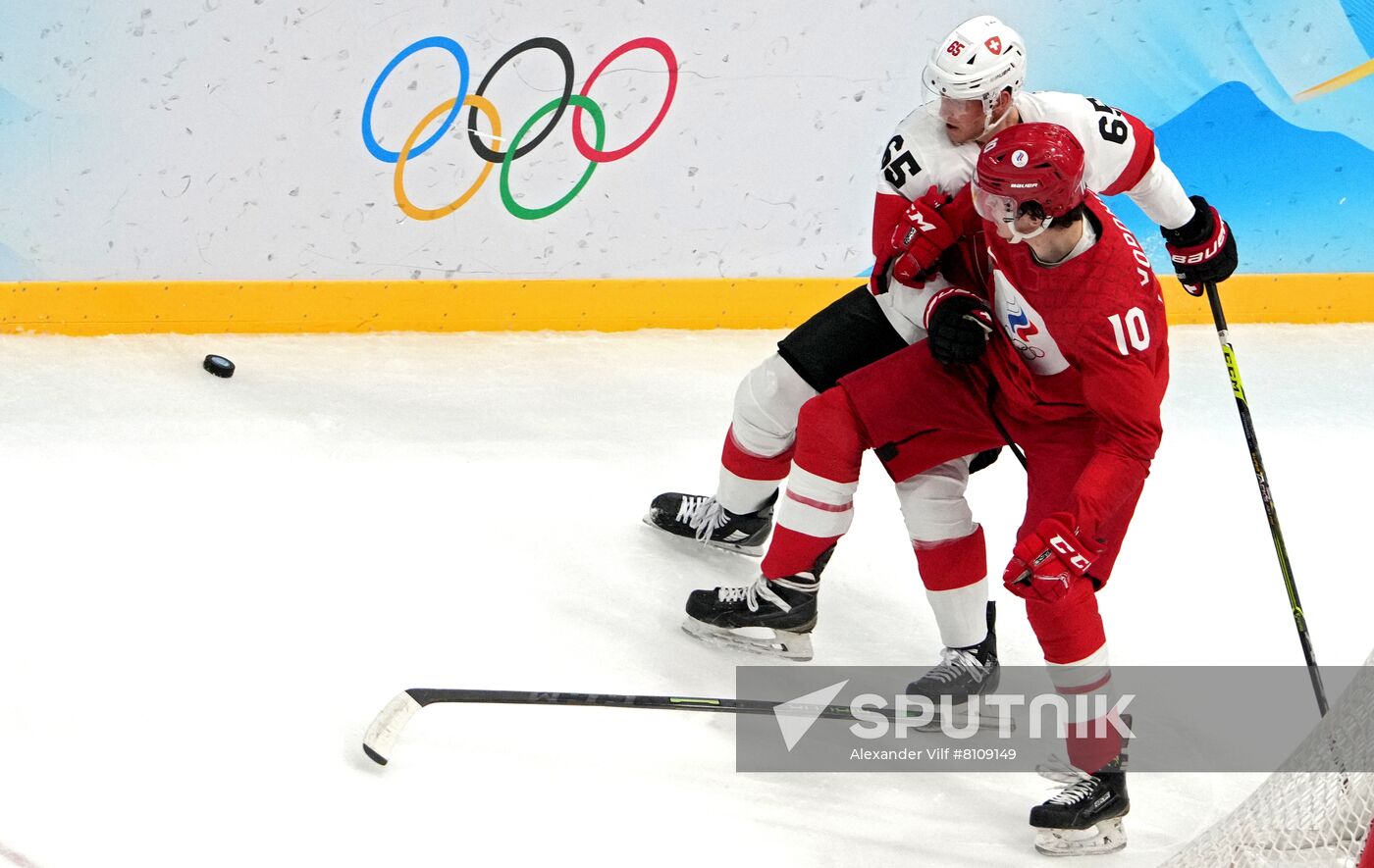 China Olympics 2022 Ice Hockey Men ROC - Switzerland