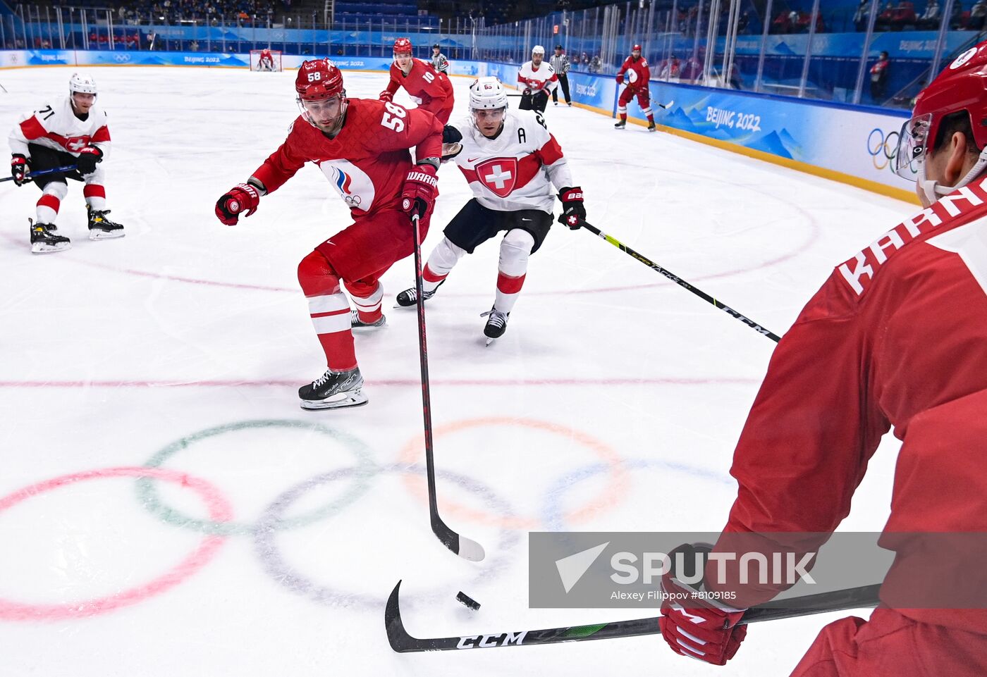 China Olympics 2022 Ice Hockey Men ROC - Switzerland