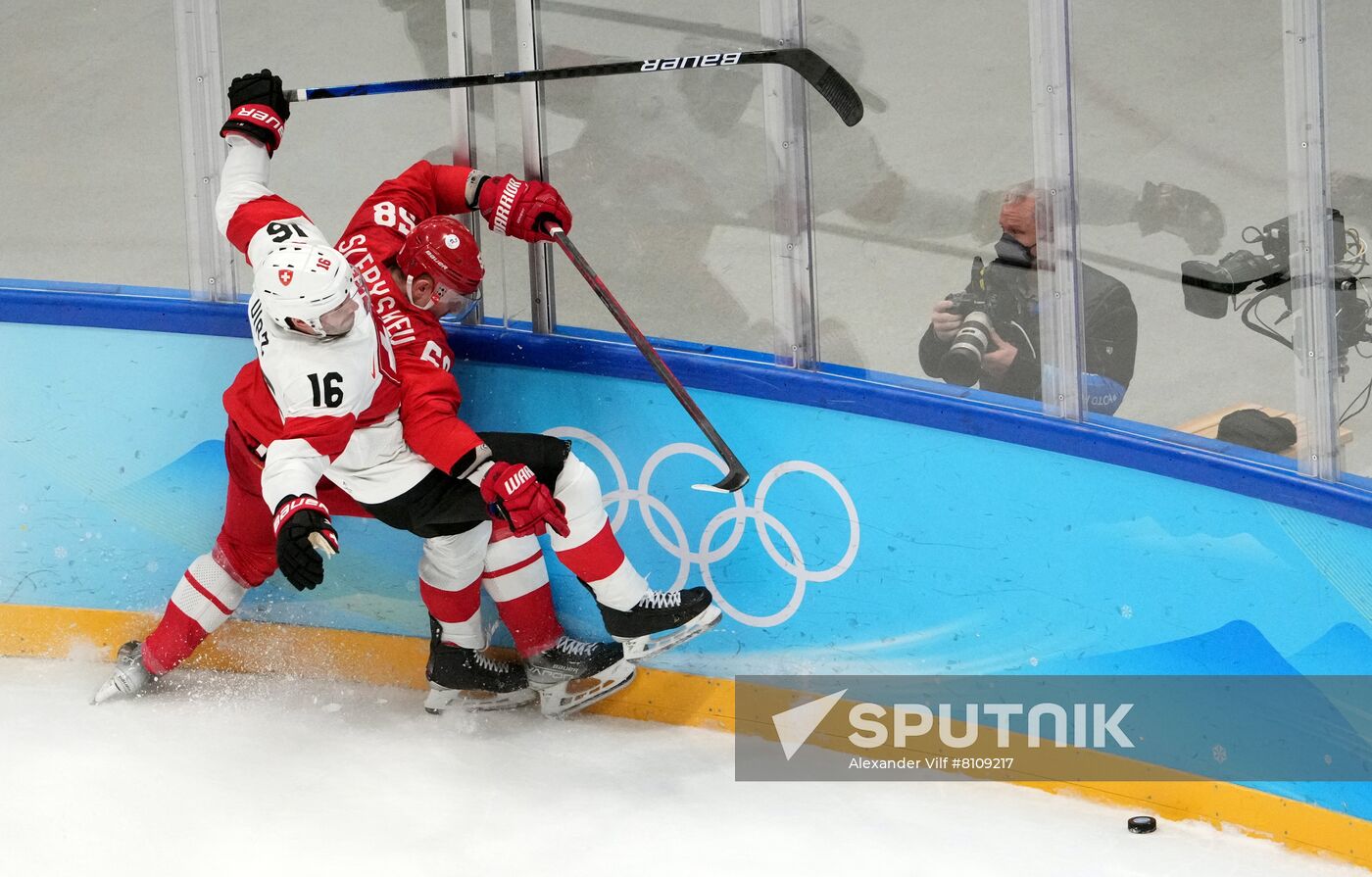 China Olympics 2022 Ice Hockey Men ROC - Switzerland