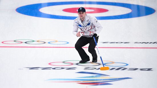 China Olympics 2022 Curling Men US - ROC